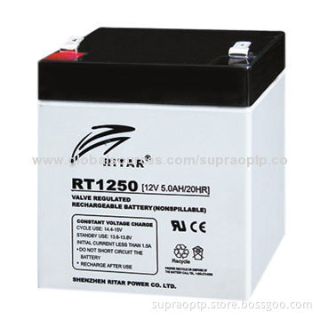 Sealed Lead-acid Battery with 12V Nominal Voltage and 5Ah Rated Capacity